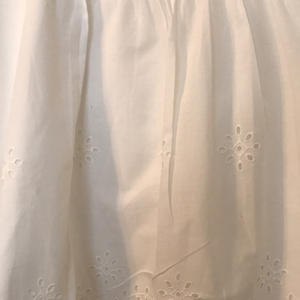 BIN6 Nine West White Delicate Eyelet Summer Tank with Spaghetti Straps - Picture 8 of 11